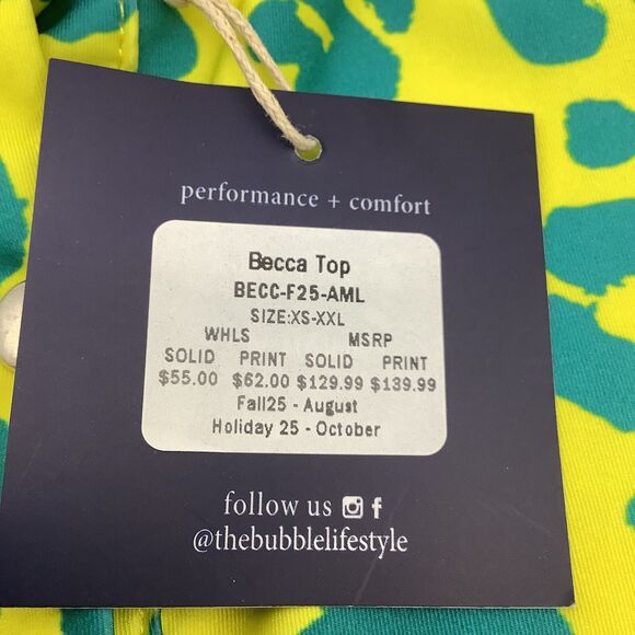 The Bubble Womens Becca Golf Tennis Polo Top‎ Size Medium NWT - Picture 7 of 8